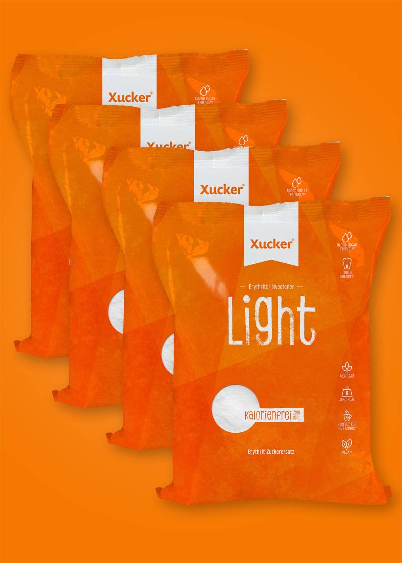 Xucker Light Nachfüllpack 4er-Set (Erythrit) von Xucker