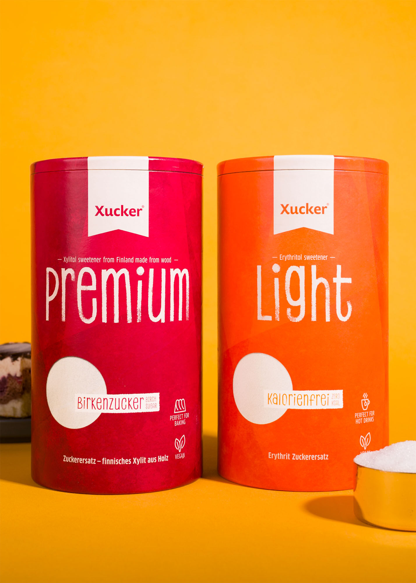Xucker 2er-Set Dosen Premium (Xylit) & Light (Erythrit) von Xucker