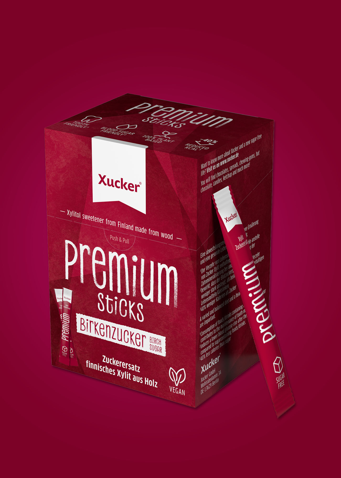 Xucker Premium Sticks Schachtel (Xylit aus Finnland) von Xucker