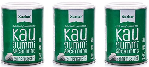 Xummi Spearmint (3 x 100 g zuckerfreie Kaugummis) von Xucker