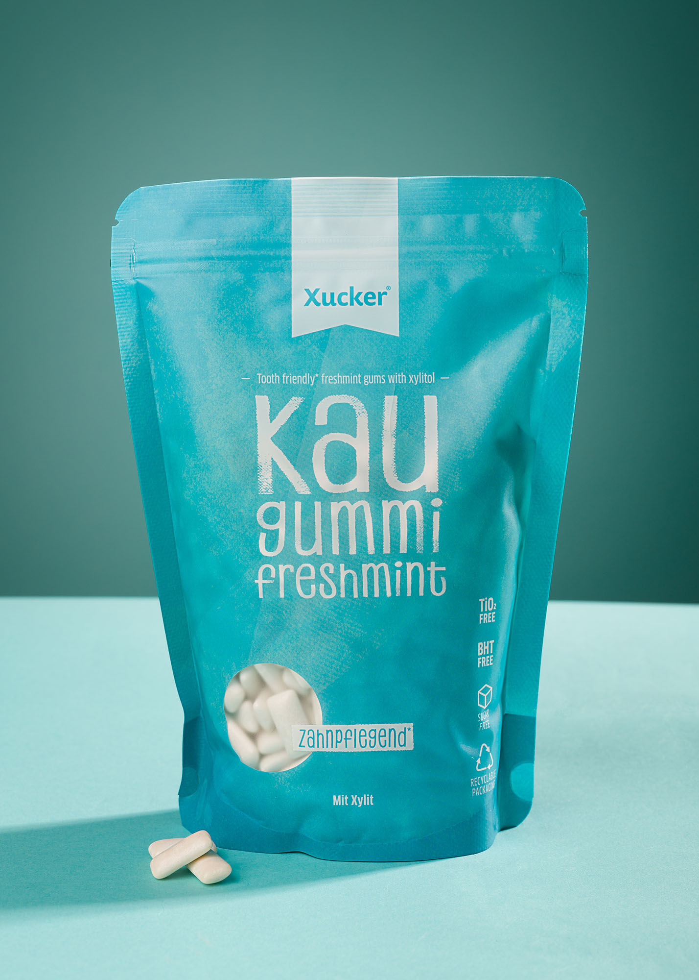 Xylit-Kaugummis Freshmint Nachfüllpack von Xucker
