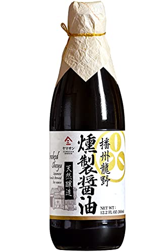 YAMASAN KYOTO UJI Geräucherte Sojasauce, 500 Tage gereift, Japanische Premium Handarbeit, Natürlich gebraut, Keine Zusatzstoffe, ohne Gentechnik, Hergestellt in Japan(360ml) von YAMASAN KYOTO UJI