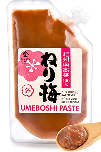 YAMASAN KYOTO UJI Umeboshi - Japanische eingelegte Pflaumenpaste, von der Premiummarke „KISHU NANKO-UME“ 100%, Vegan, Allergen & Zusatzstofffrei (180g) von YAMASAN KYOTO UJI