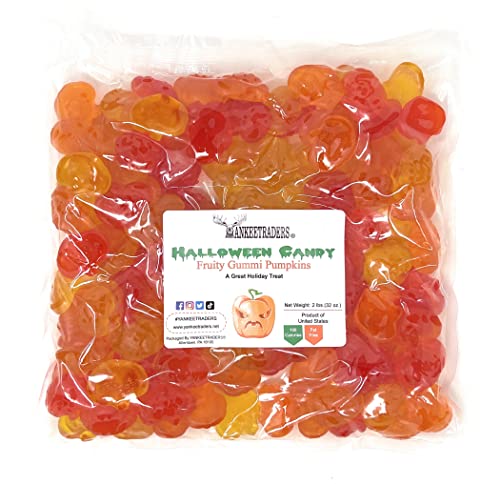 Fruchtige Gummi-Kürbisse – 0,9 kg Großbeutel, Halloween/Herbst-Süßigkeiten von YANKEETRADERS