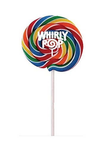 Whirly Pops Lutscher in Regenbogenfarben, 42,5 g, 6 Stück von YANKEETRADERS