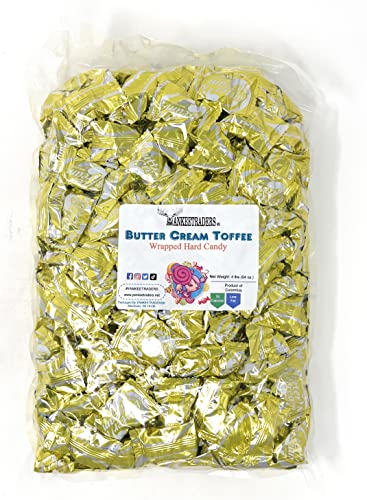 Yankee Traders Brand Butter Cream Toffee Wrapped Hard Candy, 1,8 kg von YANKEETRADERS