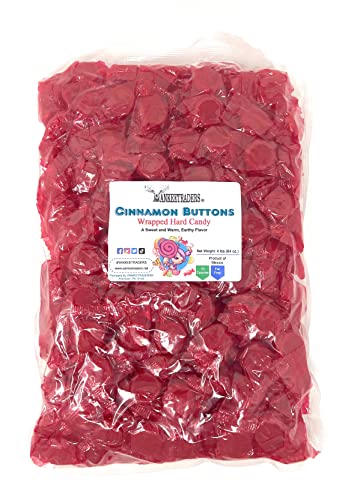 Yankee Traders Brand Cinnamon Buttons Wrapped Candy, 1,8 kg von YANKEETRADERS