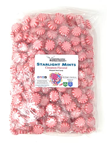 Yankee Traders Brand Cinnamon Starlight Mints Wrapped Candy, 1,8 kg von YANKEETRADERS