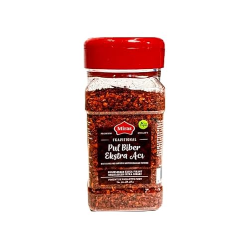 Miras Pul Biber EXTRA scharf - Chiliflocken - Paprikaflocken (160g) von FOXCUP