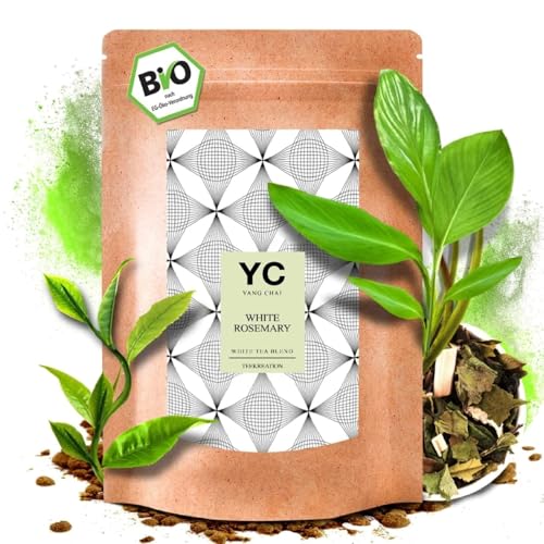 YC Yang Chai Bio Weißer Tee Lose 200g (80+ Tassen) | Premium Qualität | Pai Mu Tan Weisser Tee Lose | Weich duftig und aromatisch | Chinese White Tea | 100% Reiner | von YC YANG CHAI