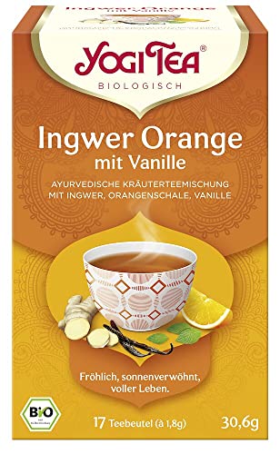 Yogi Tea Ingwer Orange mit Vanille Bio (6 x 30,60 gr) von YOGI TEA