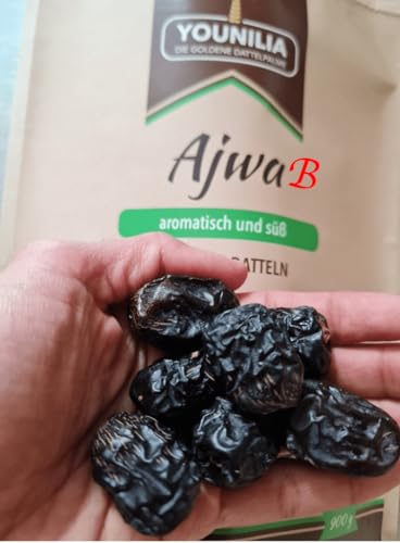 Ajwa Datteln Aus Medina 2,5kg (Qualitätsstufe B) I Direkt Von Den Plantage | Sonnengetrocknet | Arabische Dattel | Frische Datteln | Acve | Madina von YOUNILIA