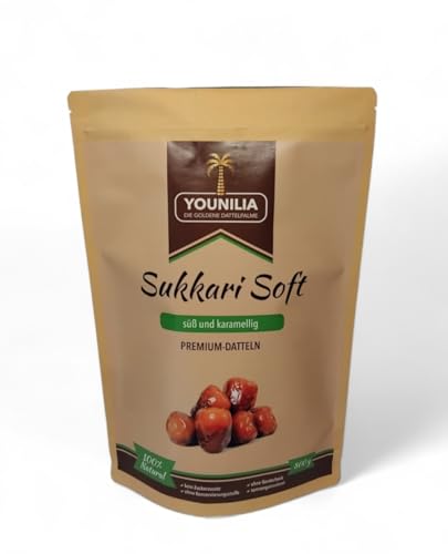 Sukkari Soft Datteln 800 g | Sukkari Rutab Royal | Weiche Datteln von YOUNILIA