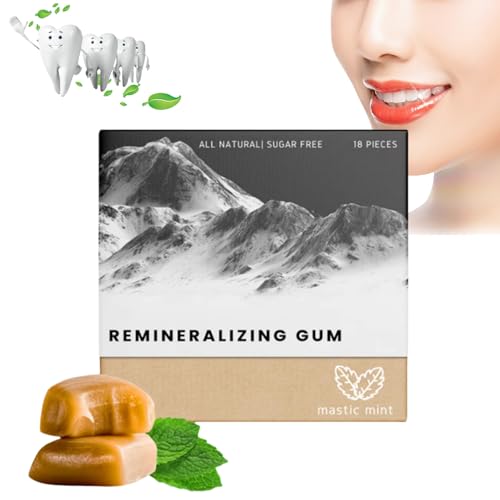 Larineco Remineralizing Gum, Larineco Remineralizing Gum Chewing Gum, Under Brush Chewing Gum, Organic Mastic Mint Miracle Remineralizing Chewing Gum, Underbrush Gum (18Pieces) von YRGND