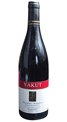 6 Flaschen Yakut Kavaklidere - Trockener Türkischer Rotwein 75cl - (13,5% Vol.) + Nazar Schlüsselanhänger von FOXCUP