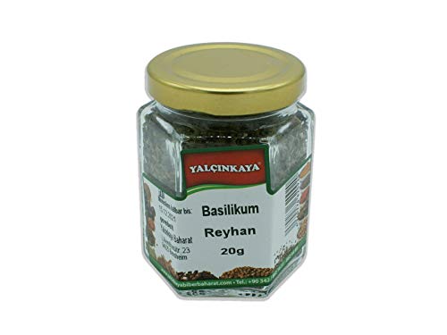 Yalçinkaya - Basilikum - 20g - Gewürze im Glas - gerebelt und getrocknet - Premium Qualität von Yalçinkaya