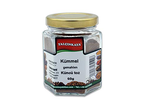 Yalçinkaya - Kümmel - 60g - Gewürze im Glas - Pulver gemahlen - Ideal für Ihr Gewürzregal von Yalçinkaya