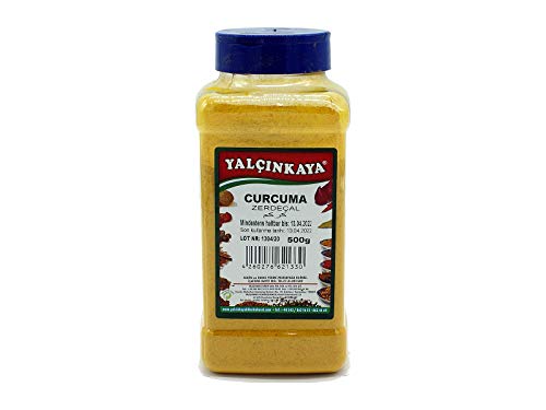 Yalçinkaya - Kurkuma Pulver - 500g - PET Box Gewürze - Curcuma Gelbwurz gemahlen - Gewürzbox von Yalçinkaya