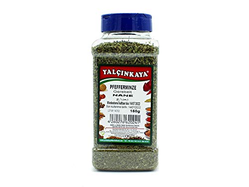 Yalçinkaya - Pfefferminze - 150g - PET Box Gewürze - gerebelt & getrocknet - Premium Qualität von Yalçinkaya