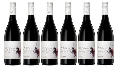 6x 0,75l - 2019er - Yalumba - Y-Series - Shiraz & Viognier - South Australia W.O. - Australien - Rotwein trocken von Yalumba