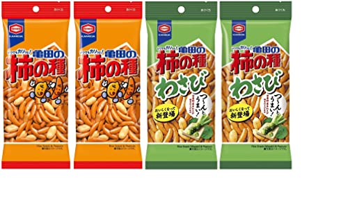 Kakinotane Snacks Japanisches Reis-Sembei-Aperitifgebäck, Set mit Chili- und Wasabi-Geschmack, hergestellt in Japan von Geakv