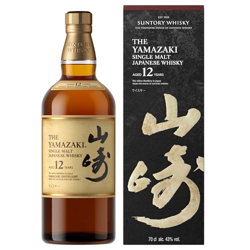 Suntory Yamazaki 12 Jahre Whisky - Single Malt Japanischer Whisky - mit Geschenkverpackung - Ausgewogener und zarter Geschmack - 43 % Vol - 700 ml von Yamazaki