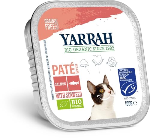 Bio Katze Schale Pastete getreidefrei Lachs von Yarrah