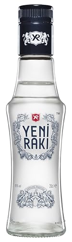 YENI RAKI – AUSGEWOGENE HARMONIE VON TRAUBEN UND ROSINEN – 1x0,2l Rakı mit 45% vol. - Hergestellt in der Türkei von Yeni Raki