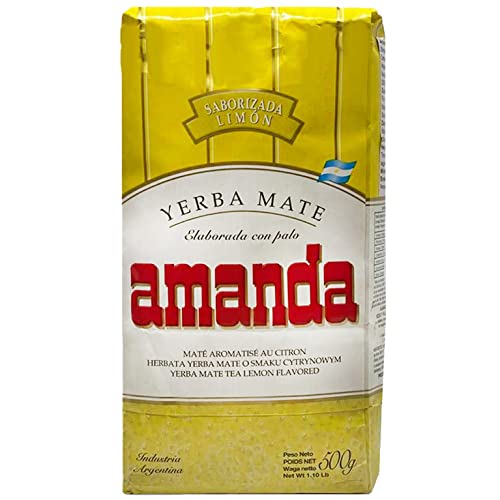 Amanda Yerba Mate Tee Lemon 0.5kg | Mate Tee aus Argentinien | Detox und Energie Getränk von Yerbee