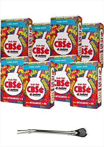 CBSé Mate Tee Energia - mit Guaraná, 8er Pack (8 x 500 g) + Bombilla von Yerbee