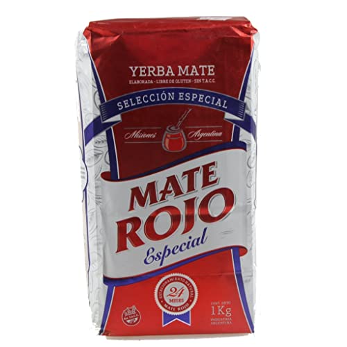 Mate Rojo Yerba Mate Tee Seleccion Especial 1 kg - die Reifezeit beträgt 12 bis 24 Monate | Detox und Energie Getränk von Yerbee