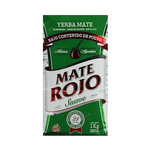 Mate Rojo Yerba Mate Tee Suave 1 kg - die Reifezeit beträgt 12 Monate | Detox und Energie Getränk von Yerbee