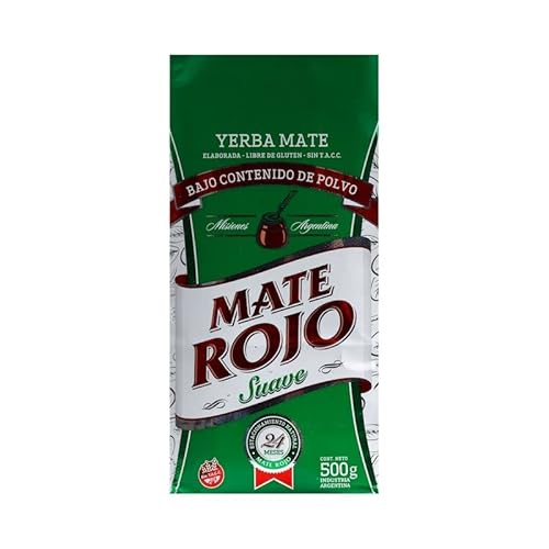Mate Rojo Yerba Mate Tee Suave 500g - die Reifezeit beträgt 12 Monate | Detox und Energie Getränk von Yerbee