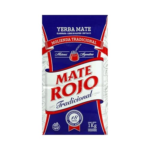 Mate Rojo Yerba Mate Tee Tradicional 1 kg - die Reifezeit beträgt 12 Monate | Detox und Energie Getränk von Yerbee