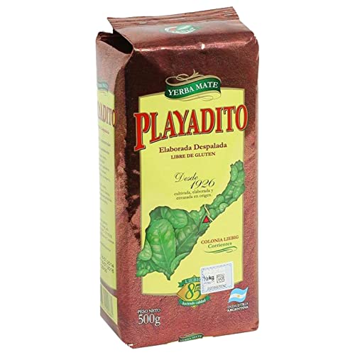 Playadito Yerba Mate Tee Despalada 500g - die Reifezeit beträgt 18 bis 24 Monate | Mate Tee aus Argentinien | Detox und Energie Getränk von Yerbee