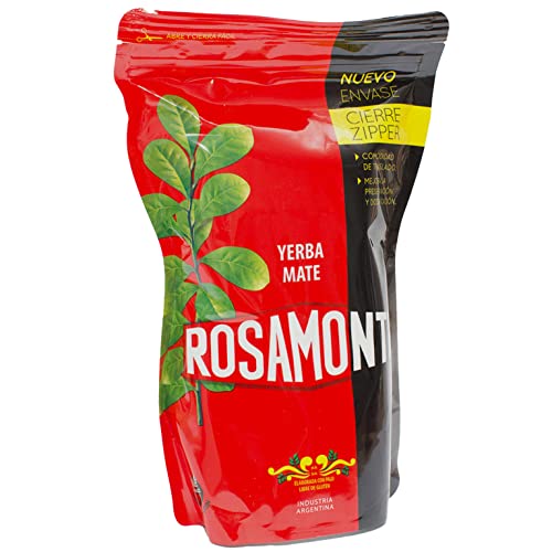 Rosamonte Yerba Mate Tee Tradicional 500g Zipper - wiederverschließbare Verpackung - die Reifezeit beträgt 12 bis 24 Monate | Detox und Energie Getränk von Yerbee