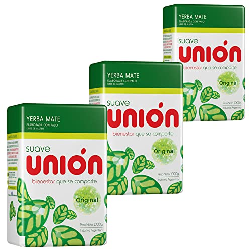 Union Suave Yerba Mate Tradicional Original 1.5 kg (500g x 3) | Mate Tee aus Argentinien - die Reifezeit beträgt 12 Monate | Detox und Energie Getränk von Yerbee