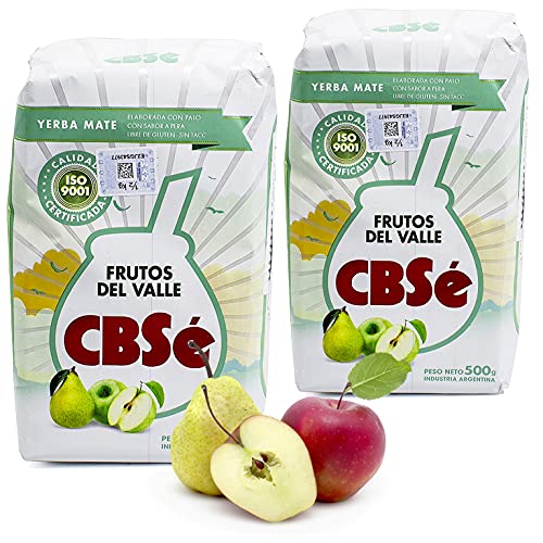 Yerba Mate Tee CBSé Frutos del Valle 1 kg (0.5 kg x 2) aus Argentinien | Detox und Energie Getränk von Yerbee