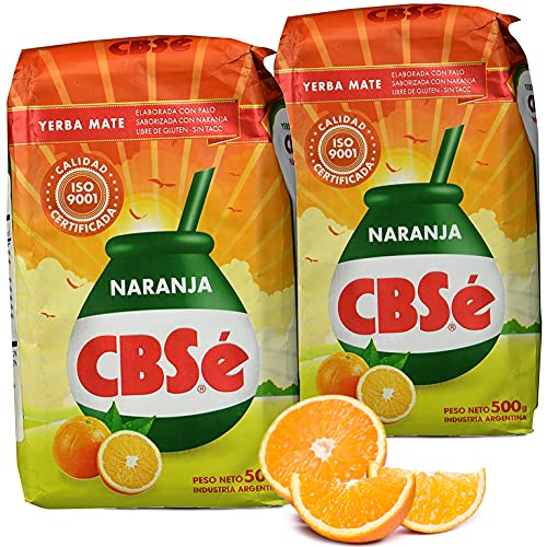 Yerba Mate Tee CBSé Naranja 1 kg (0.5 kg x 2) aus Argentinien | Detox und Energie Getränk von Yerbee