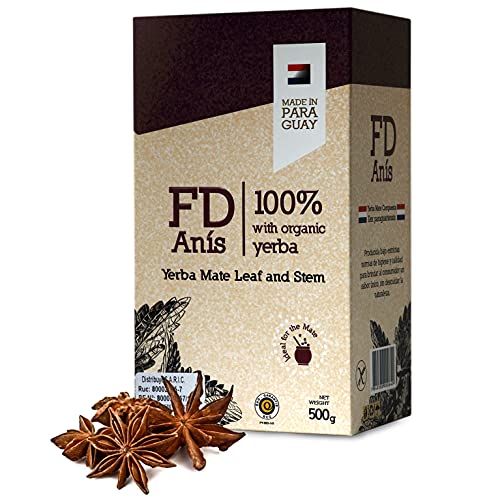 Yerba Mate Tee Fede Rico Anis 0.5 kg | Mate Tee aus Paraguay | Detox und Energie Getränk von Yerbee