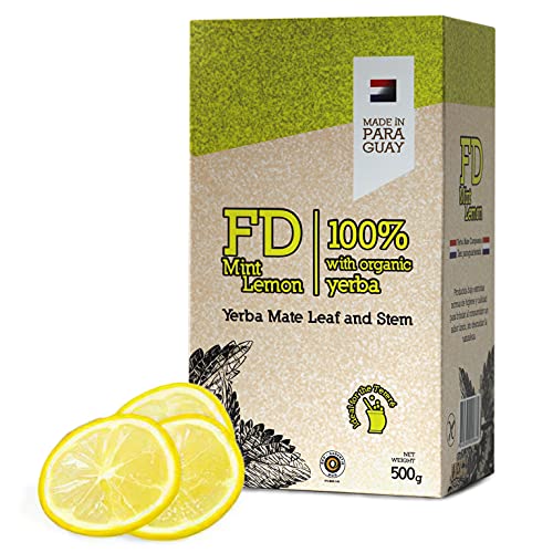 Yerba Mate Tee Fede Rico Minze Limon 0.5 kg | Mate Tee aus Paraguay | Detox und Energie Getränk von Yerbee