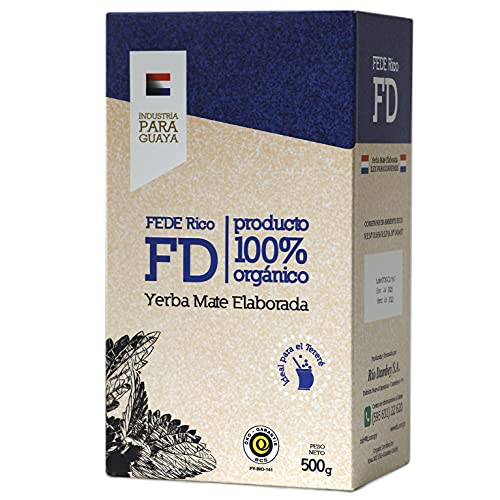 Yerba Mate Tee Fede Rico Organic 0.5 kg | Mate Tee aus Paraguay | Detox und Energie Getränk von Yerbee