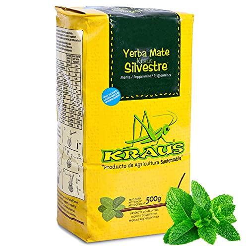 Yerba Mate Tee Kraus Minze 0.5 kg Mate Tee aus Argentinien | Detox und Energie Getränk von Yerbee