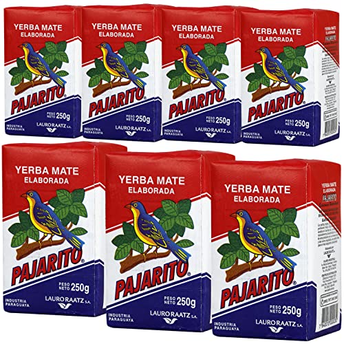 Yerba Mate Tee Pajarito Traditional 1.75kg (7 x 250g) | Yerba Mate aus Paraguay | Detox und Energie Getränk von Yerbee