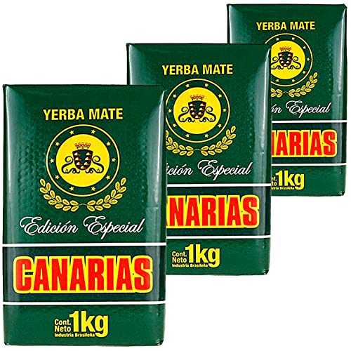 Canarias Yerba Mate Tee Edicion Especial 3 kg (1kg x 3) + Geschenk Probe (40g):Reich an Antioxidantien und Vitaminen, beschleunigt den Stoffwechsel, zuckerfrei | Uruguay von Yerbox