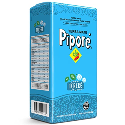 Pipore Yerba Mate Tee Terere 500g + Geschenk Probe (40g):Reich an Antioxidantien und Vitaminen, beschleunigt den Stoffwechsel, zuckerfrei | Argentinien von Yerbox