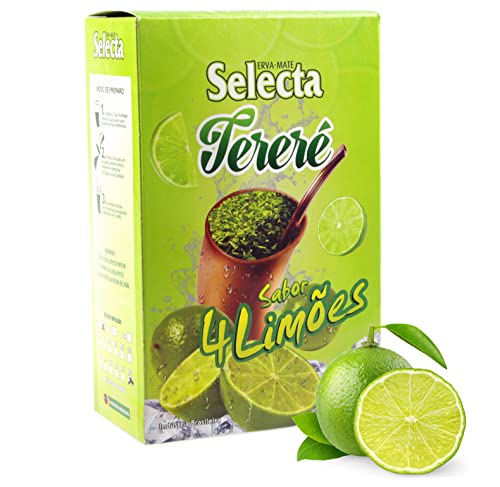 Selecta Erva Mate Tee Terere Limette 0.5 kg + Geschenk Probe (50g): Reich an Antioxidantien und Vitaminen, beschleunigt den Stoffwechsel, zuckerfrei | Brasilien von Yerbox