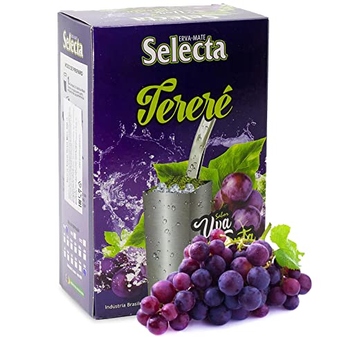 Selecta Erva Mate Tee Terere Traubenminze 0.5 kg + Geschenk Probe (50g): Reich an Antioxidantien und Vitaminen, beschleunigt den Stoffwechsel, zuckerfrei | Brasilien von Yerbox