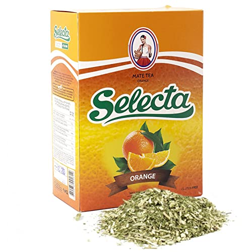 Selecta Yerba Mate Tee Orange 0.5 kg + Geschenk Probe (40g): Reich an Antioxidantien und Vitaminen, beschleunigt den Stoffwechsel, zuckerfrei | Paraguay von Yerbox