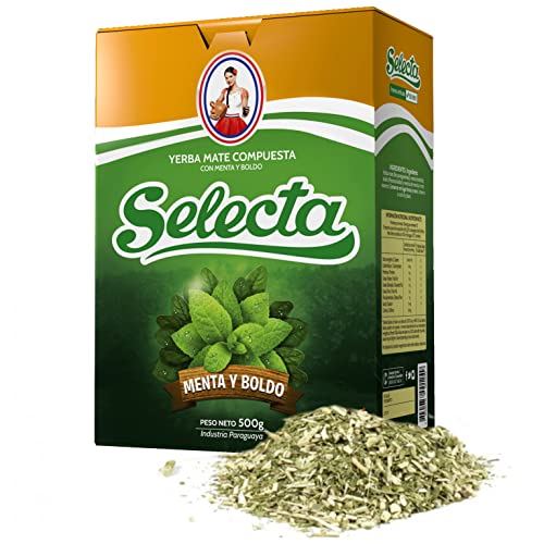 🍃 Selecta Yerba Mate Tee Siempre 0.5 kg + Geschenk Probe (40g): 🧉Reich an Antioxidantien und Vitaminen, beschleunigt den Stoffwechsel, zuckerfrei | Paraguay 🇵🇾 von Yerbox